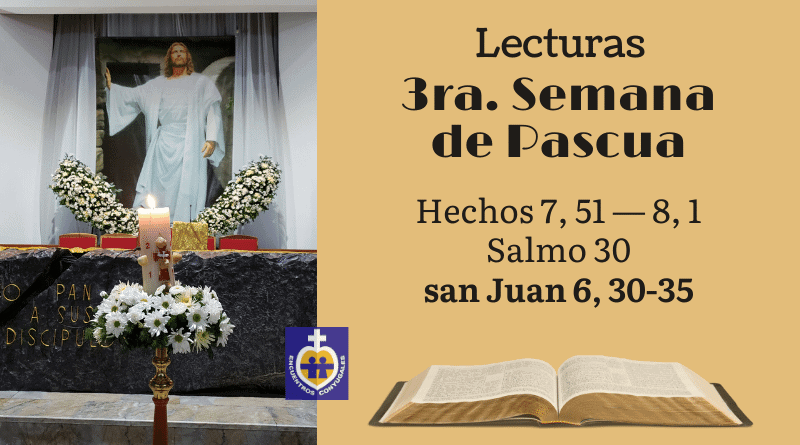 lecturas día martes 3ra semana de pascua