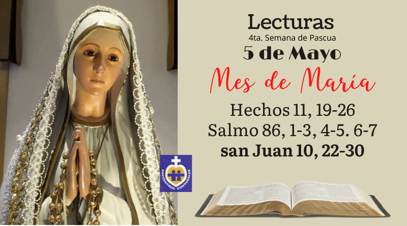 lecturas martes 5 de mayo. Mes de María