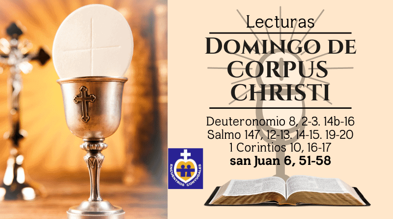 lecturas domingo del santísimo cuerpo y la sangre de cristo - solemnidad