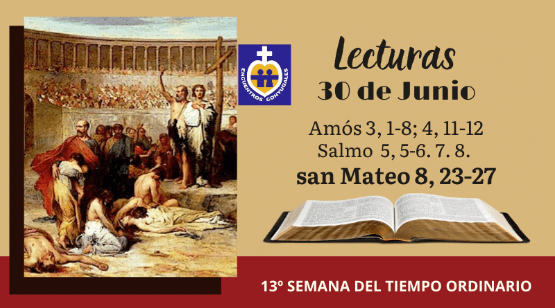 lecturas martes 30 de junio de 2020 - 13º semana - tiempo ordinario - ciclo A