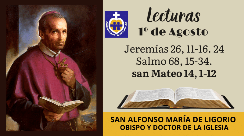 san alfonso maría de ligorio - obispo y doctor de la iglesia - 1º de agosto - memoria