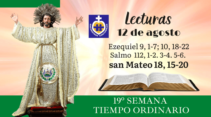 lecturas 12 de agosto - 19º semana - tiempo ordinario - ciclo A