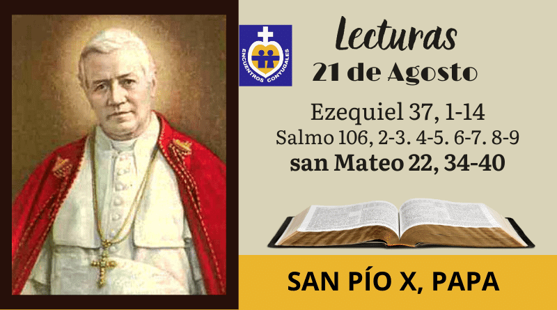 papa pio x - lecturas 21 de agosto - memoria - año par