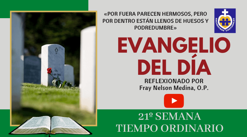 reflexión evangelio 26 de agosto - 21º semana - tiempo ordinario - año par