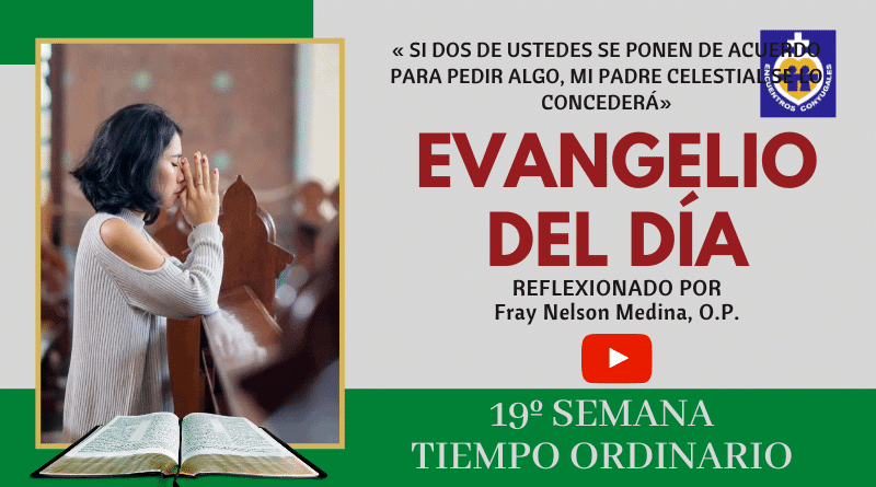 reflexión evangelio 12 de agosto - 19º semana - tiempo ordinario - ciclo A