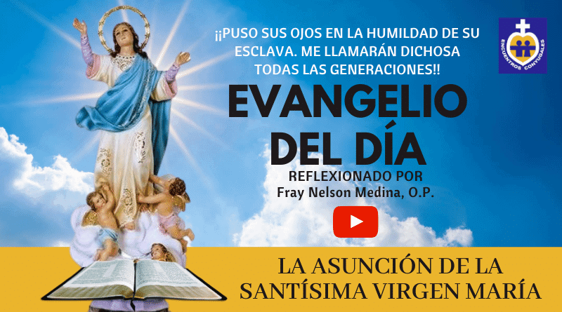 solemnidad de la asunción de la virgen maría - reflexión evangelio 15 de agosto