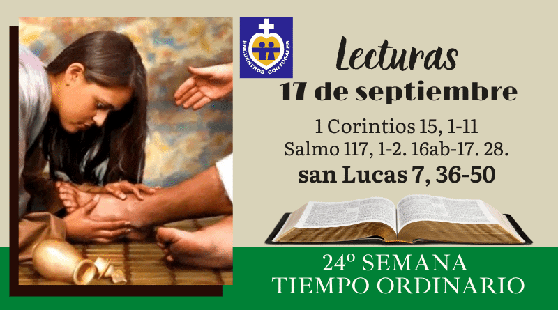 Lecturas jueves 17 de septiembre - 24º Semana - Tiempo Ordinario - Año Par