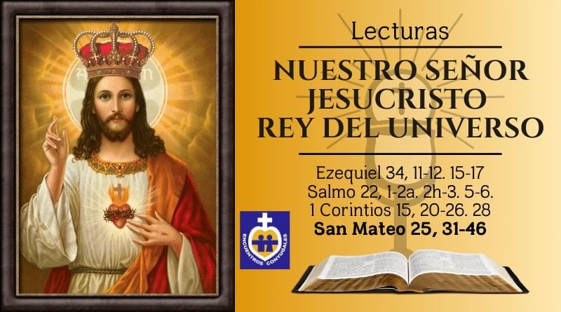 Lecturas Jesucristo Rey del Universo | Domingo - Solemnidad