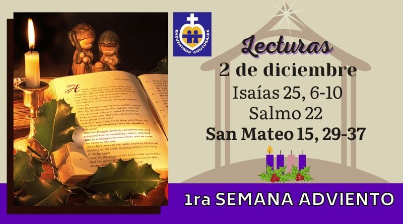 Lecturas miércoles 2 de diciembre | I Semana de Adviento | Ciclo A, B y C Título del sitio Título Categoría principal Separador