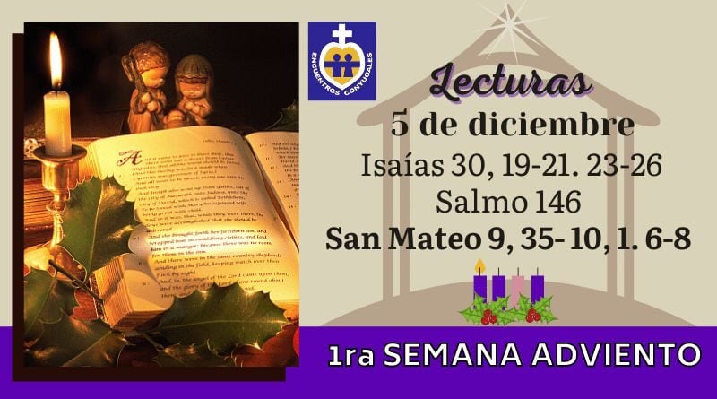 Lecturas sábado 5 de diciembre | I Semana de Adviento | Ciclo A, B y C